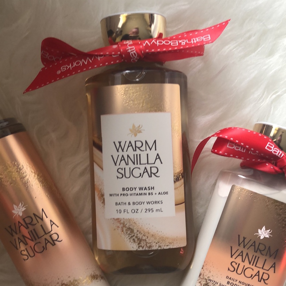 NWT • F R E E • Bath & Body Works 3 FULL SIZE Gold & Cream Body Wash Collection - Picture 3 of 8